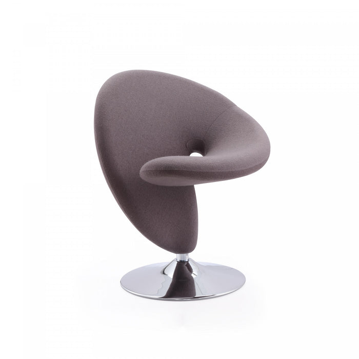 Curl Modern 1-Piece Accent Chair in Blue, Cream, Purple, Green, Gray, Orange, Red and Yellow