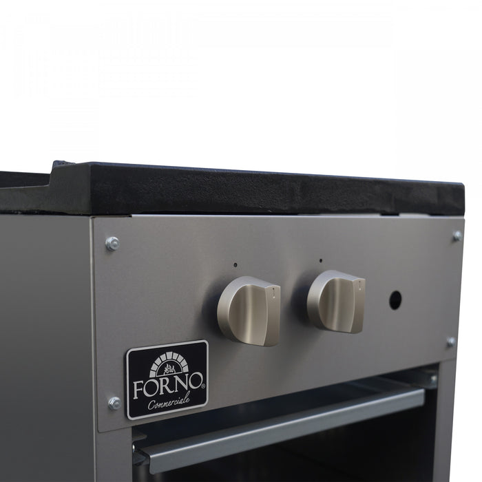 FORNO Commerciale Gas Stock Pot Range, 1 Burner, 80,000 BTU, Stainless Steel - FCMSP0089-18