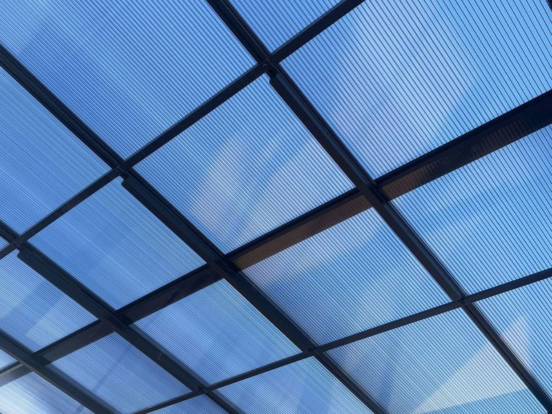 Florence - Wall Mounted Solarium 10x12 Polycarbonate Roof In Black
