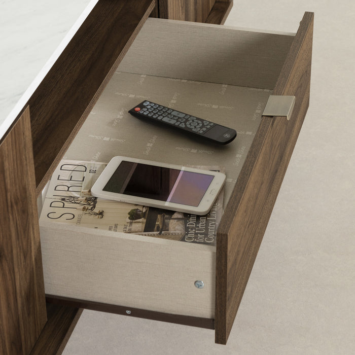 Hype 61” TV Stand - Natural Walnut