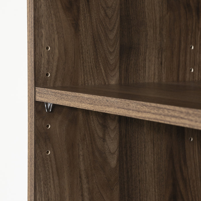 Axess 5-Shelf Narrow Bookcase - Natural Walnut