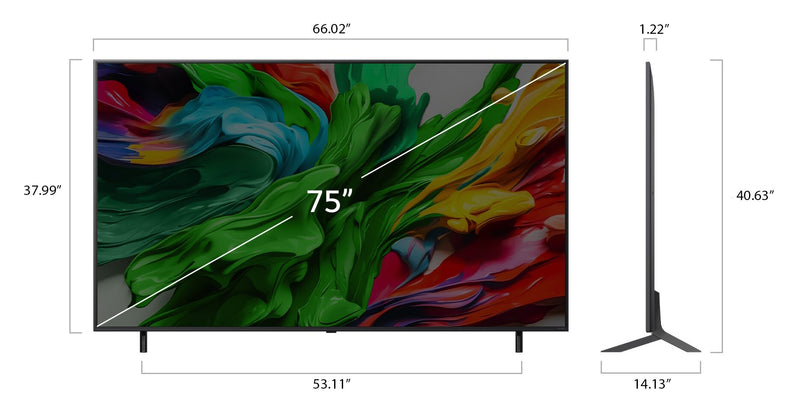 LG 75\" QNED85 evo AI Mini-LED 4K UHD Smart webOS TV (75QNED85AUA.ACC) - 2025 Model