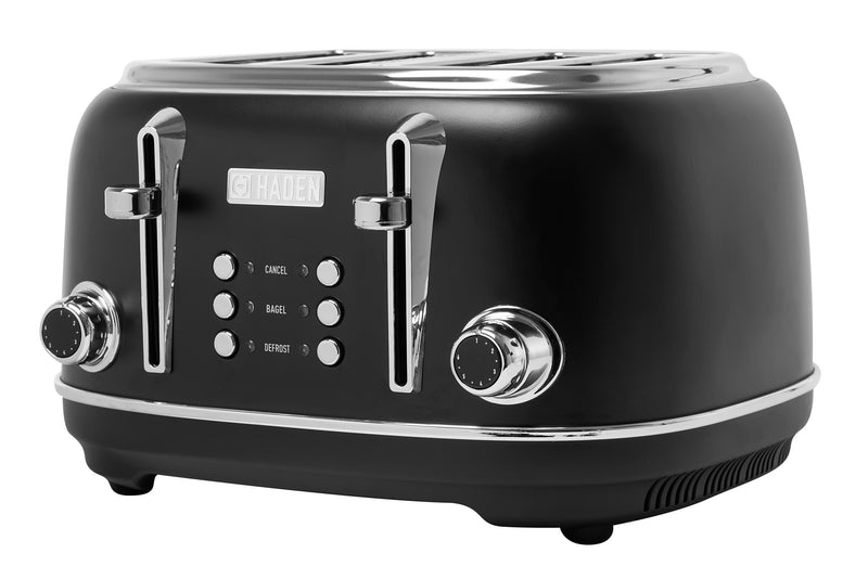 Haden Heritage 4-Slice Toaster - Black Chrome