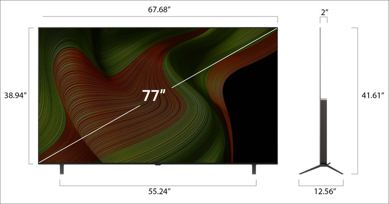 LG 77\" B5 OLED 4K UHD evo AI Smart webOS TV (OLED77B5PUA.ACC) - 2025 Model