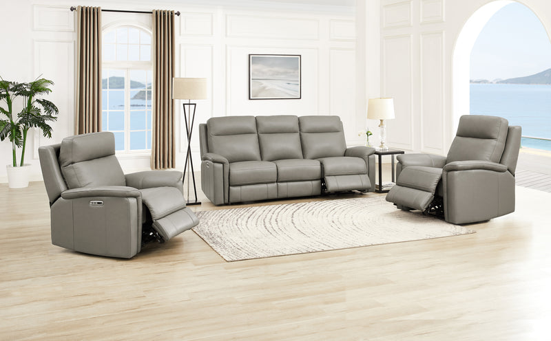 Hydeline Stanfield Power Reclining Sofa - Grey