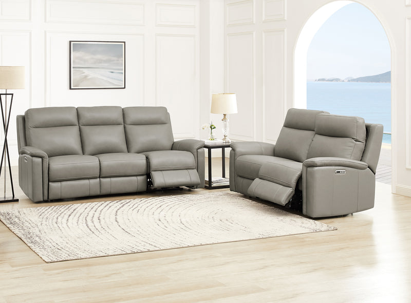 Hydeline Stanfield Power Reclining Sofa - Grey
