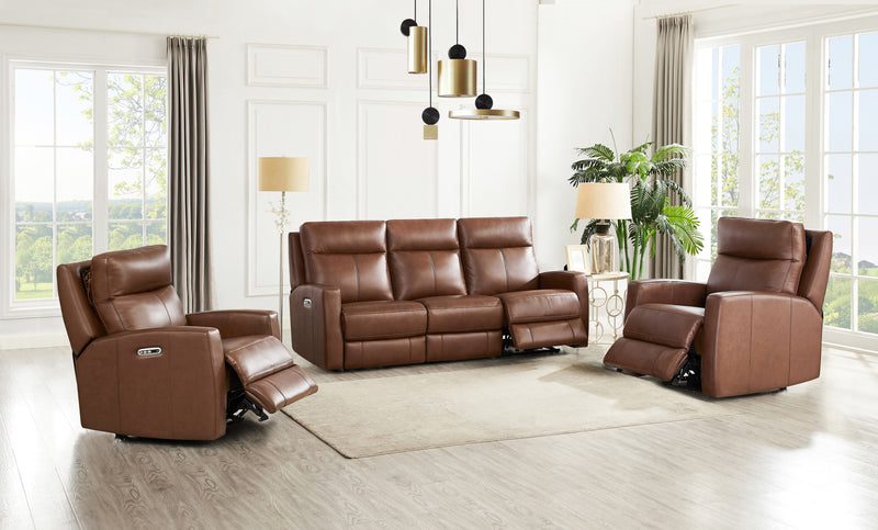 Hydeline Vienna Power Reclining Sofa - Brown