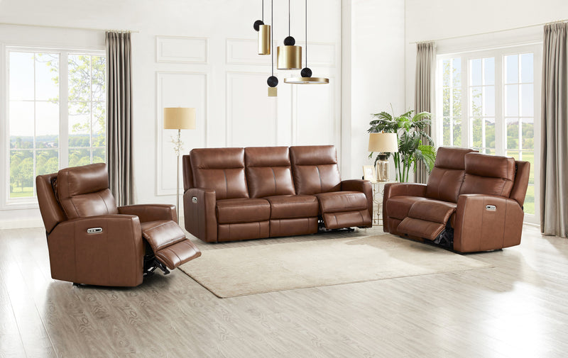 Hydeline Vienna Power Reclining Sofa - Brown