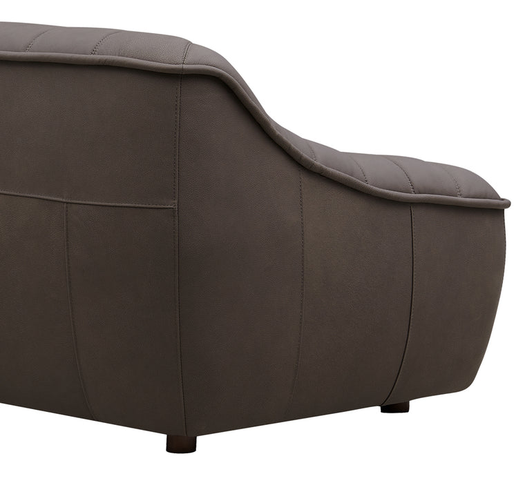 Hydeline Nest Leather Loveseat - Chocolate