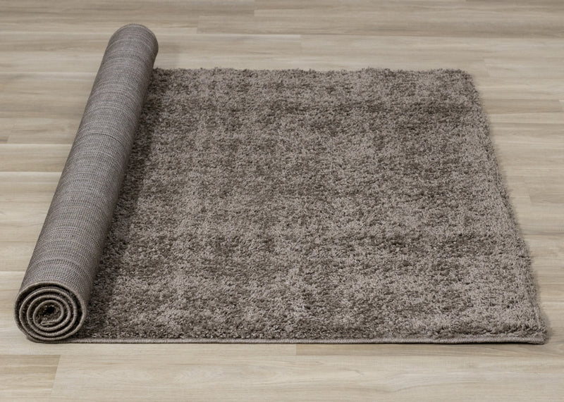 Brooklyn Taupe Shag Area Rug - 5'3\" x 7'7\"