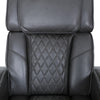 Kingsley 37 in. Leather Match Swivel Glider Recliner - Charcoal | Fauteuil inclinable pivotant a mouvement coulissant Kingsley de 37 po en cuir assorti - Charbon
