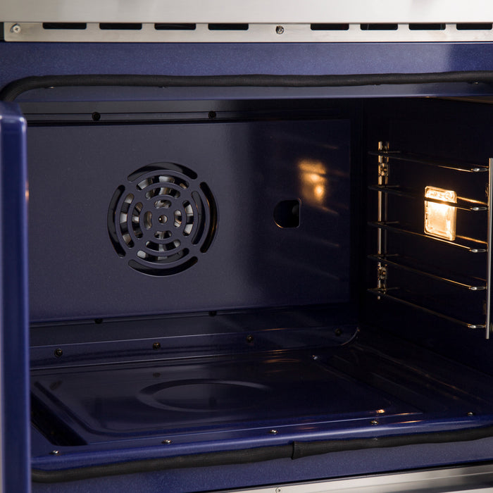 Forno Gallico 30 in. French Door Electric Wall Oven Stainless Steel, 3.68 cu.ft. - FBOEL1371-30