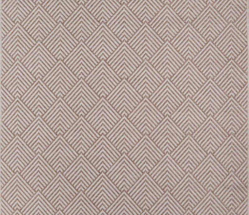 Laura Contemporary 6'7\" x 9'6\" Area Rug in Ivory Indoor Area Rug
