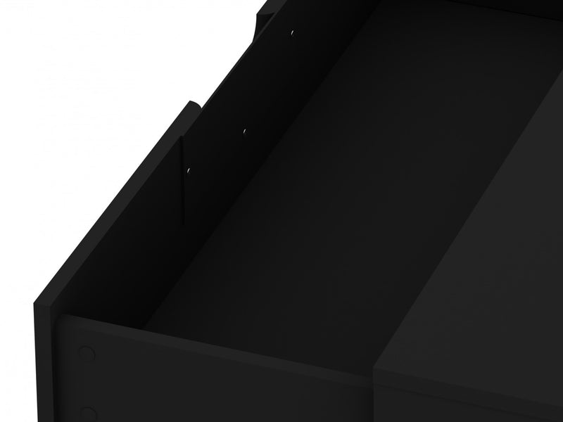 Rockefeller Mid-Century Modern 2-Piece Dresser Set in Black