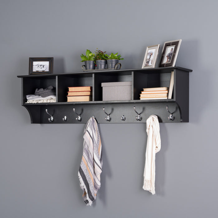 Hanging Entryway Shelf - Black
