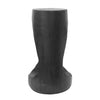 Brio 26.57" Rustic Tree-Stump MGO Accent Table, Unique Wood Grain Indoor Side Table, Black | Table d'appoint style souche Brio 26,57 pouces MGO, table laterale interieure grain de bois unique, noir