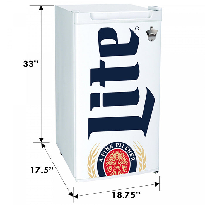 Miller Lite 90 Liter Compressor Compact Refrigerator