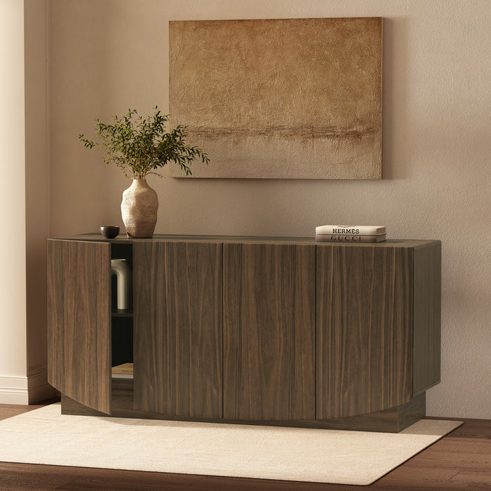 Ardea Contemporary 60\" Sideboard in Walnut Buffet