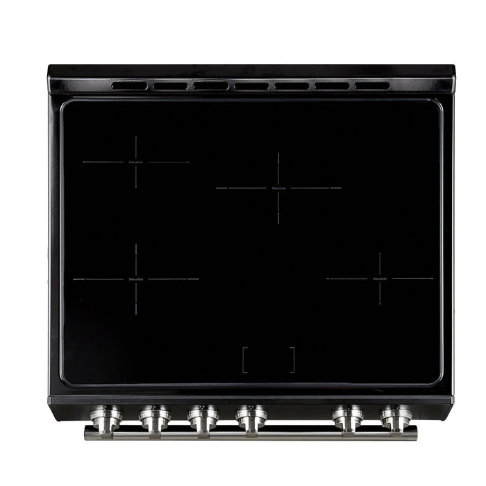 Forno Leonardo Espresso 30\" Slide-In Induction Range, Black -FFSIN0982-30BLK