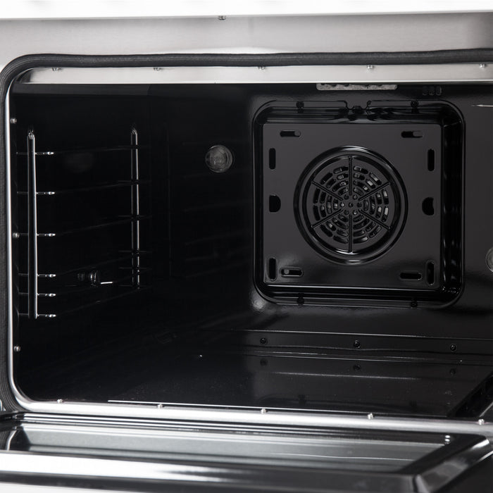 Forno Galiano 48\" White Dual Fual Range, 6.58 cu. ft. double ovens- FFSGS6156-48WHT