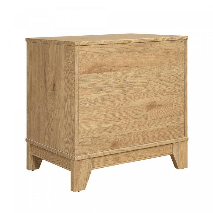 Sheridan Mid-Century Modern 22\" Nightstand in Natural (1-Drawer) - Set of 2