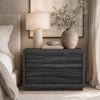 Navis Contemporary 32" Nightstand in Charcoal Gray (2-Drawer) | Table de nuit contemporaine Navis 81 cm en gris charbon (2 tiroirs)