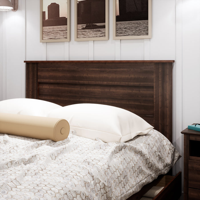 Queen Flat Panel Headboard - Espresso