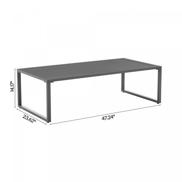 Sunnyside Modern 5-Piece Conversation Set in Gray