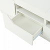 Lucas High-Gloss TV Stand with LED Lighting Storage,White | Lucas meuble TV brillant – meuble avec eclairage LED et rangement, blanc