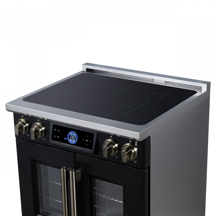 Forno Maximus 30 Inch Induction Range Black, 4.32 cu.ft - FFSIN0932-30BLK Electric Range