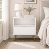 Avira Mid-Century Modern 20" Nightstand in White (1-Drawer) | Table de nuit Avira style milieu du siecle moderne 20" en blanc (1 tiroir)