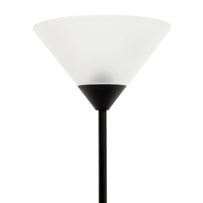 Klara 1 Light Torchiere Floor Lamp, Onyx, 70\"H