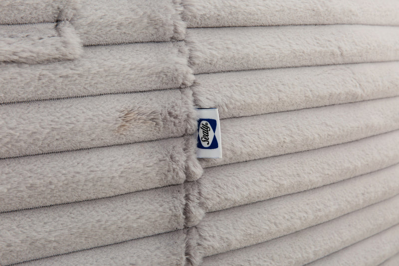 Sealy Kade Corduroy High Density Foam Bean Bag Chair - Grey