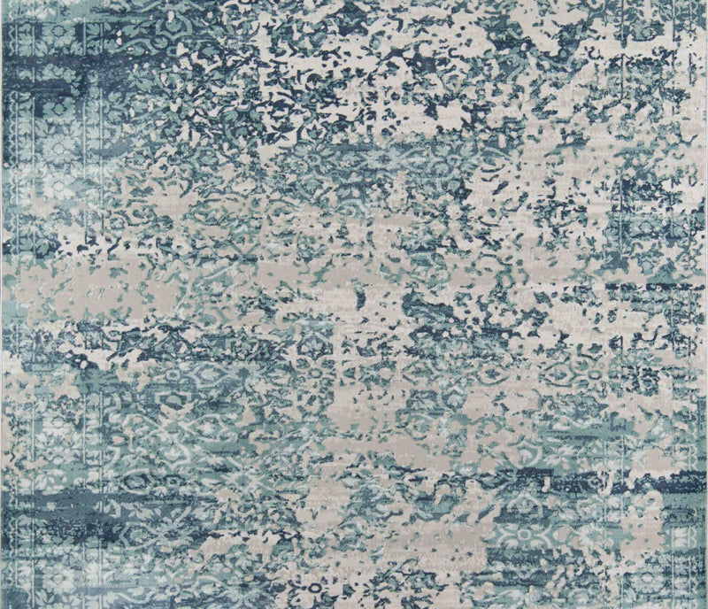 Delphine Traditional 5'1\" x 7'7\" Area Rug in Blue Indoor Area Rug