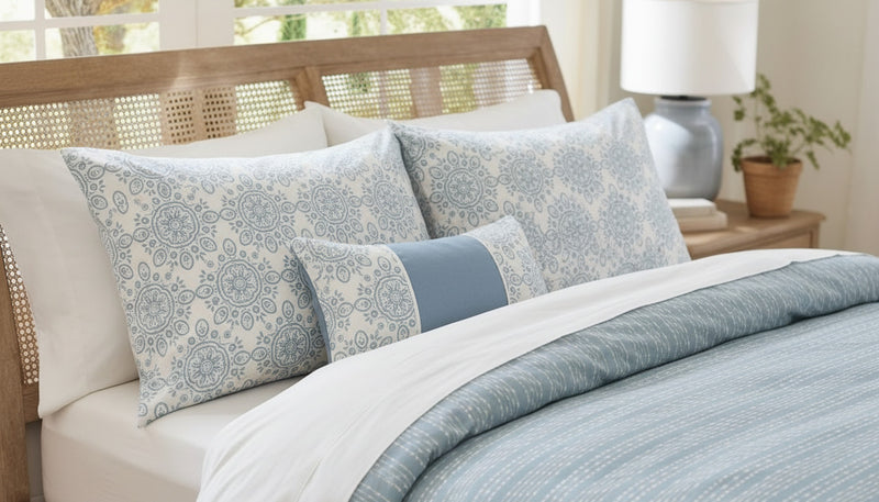 Isabelle 5-Piece Reversible Clipped Jacquard Comforter Set, Double/Queen 