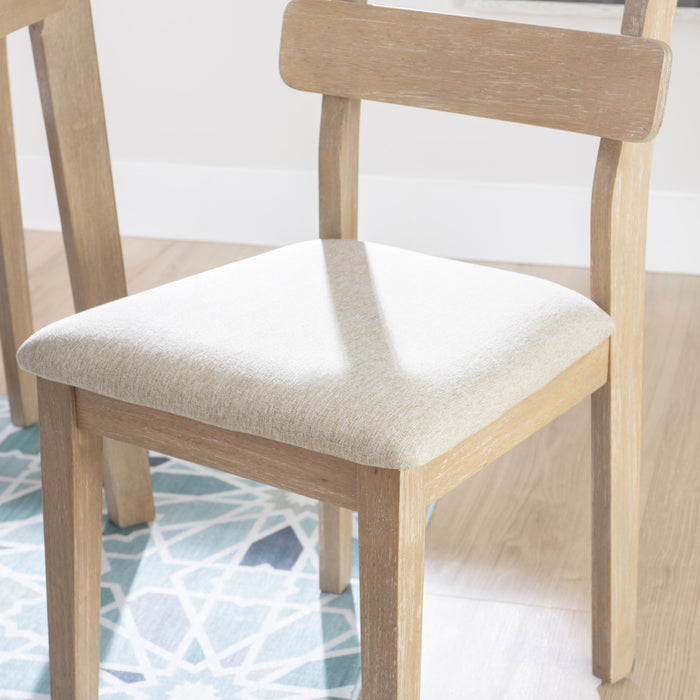 Drury Fabric Natural Dining Chair - Set of 2