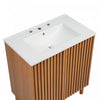 Haven Traditional 29.9 Inch Bathroom Vanity with Adjustable Storage, Brown | Coiffe de salle de bain traditionnelle Haven de 29,9 pouces avec rangement ajustable, brun