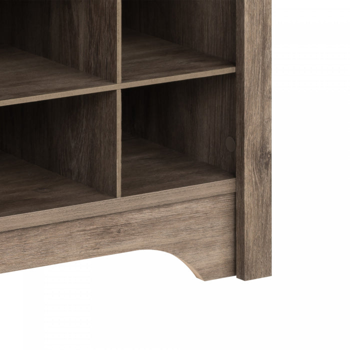 Shoe Cubby Console - Drifted Grey