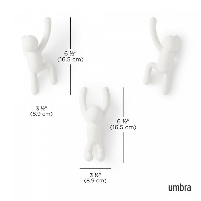 Umbra Buddy Wall Hooks - White