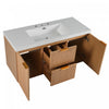 Ethan Wall-Mounted Bathroom Vanity with Integrated Sink Storage,Wood | Ethan meuble de salle de bain mural avec vasque integree et rangement, bois