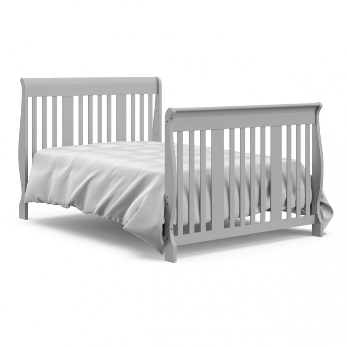 Storkcraft Portofino 4-in-1 Convertible Crib and Changer - Pebble Gray