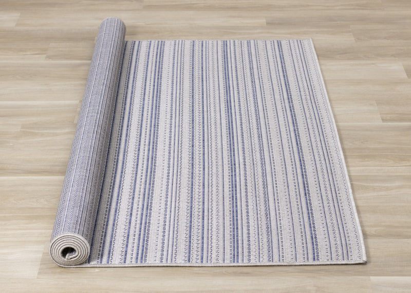 Cabana Textured Stripes Outdoor Area Rug - 5'3\" x 7'7\"