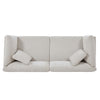 Flare Modern 83.5 Inch Flared Arms Sofa with High-Density Cushions, Beige | Flare Canape Moderne 83.5 po a Accoudoirs Evases et Coussin Haute Densite, Beige