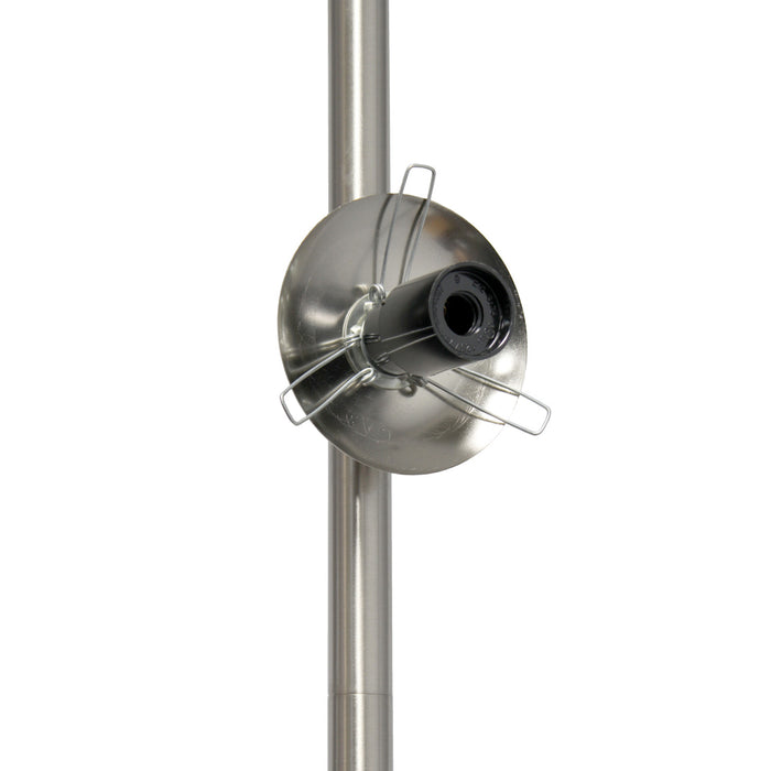 Liam Modern 2 Light Floor Lamp, Brushed Nickel, 66\"H