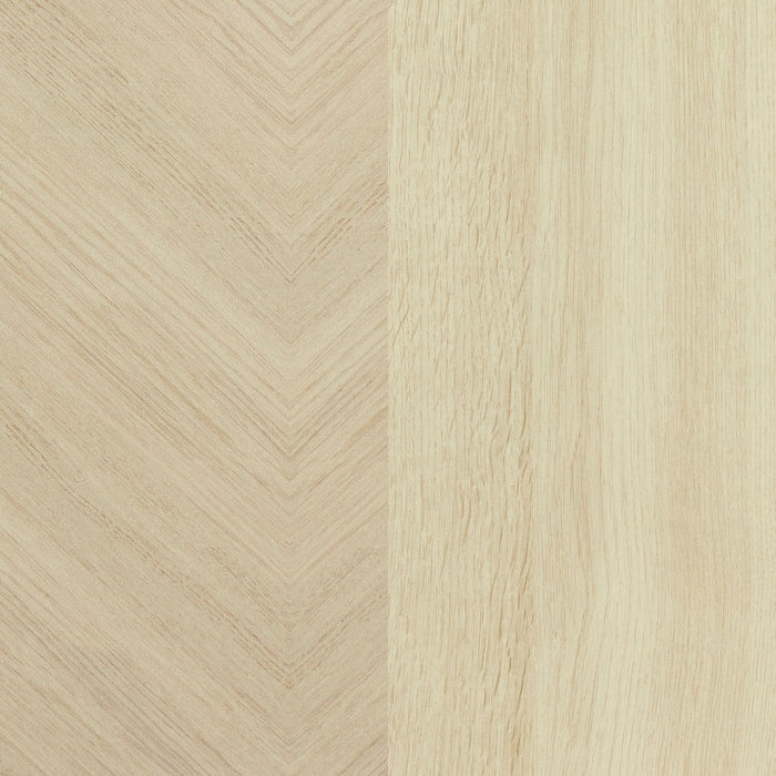 Oxford 71\" TV Stand with Doors - Bleached Oak & Light Beige