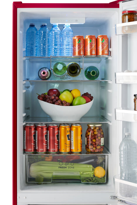 iio 11 Cu. Ft. Bottom-Freezer Retro Refrigerator - ALBR1372R-R