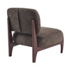 Coco Modern Lounge Chair with Solid Wood Frame and Durable Upholstery, Brown | Coco Fauteuil de Salon Moderne avec Cadre en Bois Massif et Revetement Durable, Brun