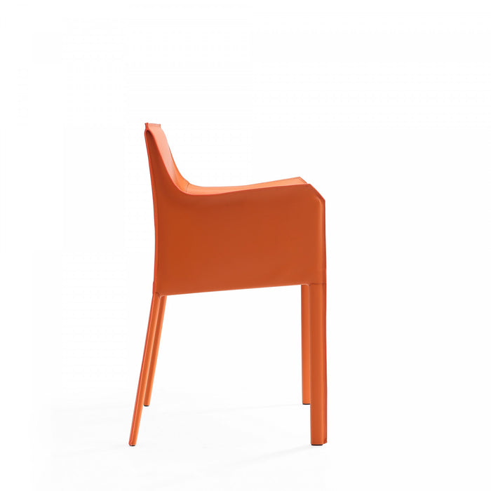 Paris Modern 6-Piece Dining Chair Set in Coral