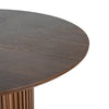 Cove 47.25" Round Pedestal Dining Table for 4-5 People, Brown | Table a manger ronde a piedestal Cove 47,25 pouces pour 4 a 5 personnes, brun