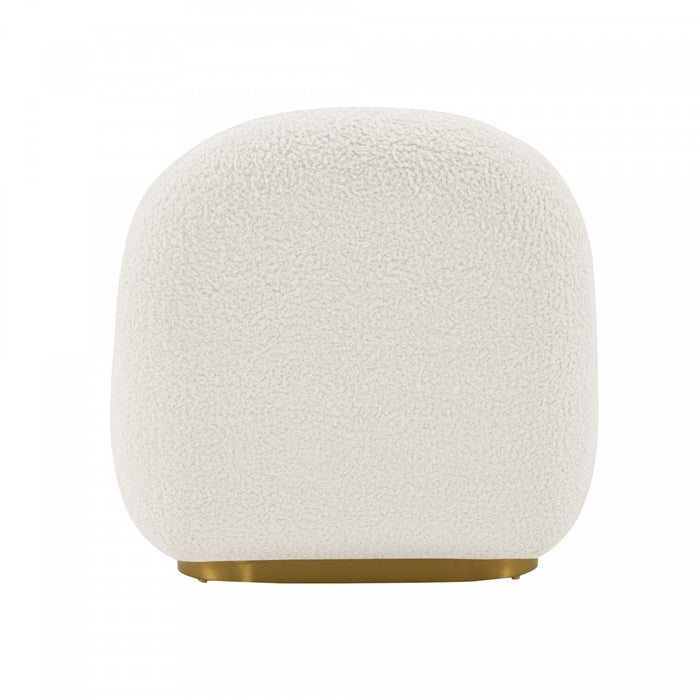Edina Modern Boucle Lounge Chair in White - Set of 2